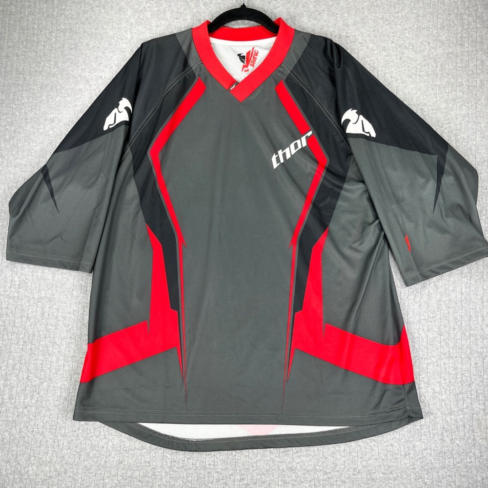 Thor Motocross motorcycle Jersey Men M Static Series‎ 2008 Racing Shirt dirtbike